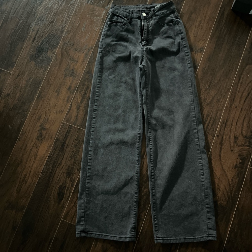 SHEIN Black Flare & Wide Leg Jeans